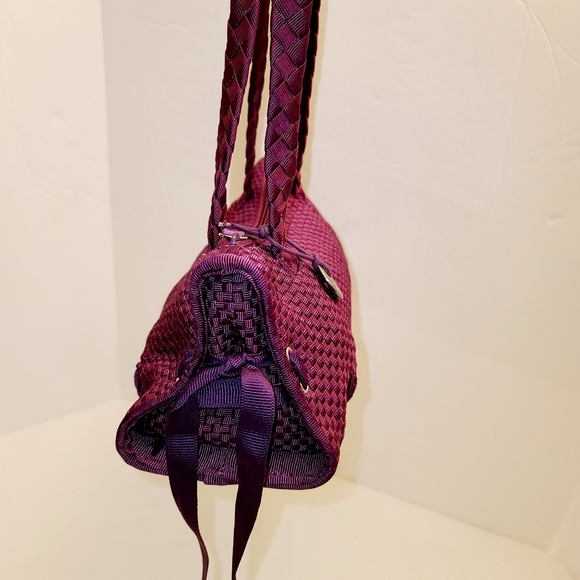 The Sak purple crocheted NWOT barrel purse - Picture 15 of 16